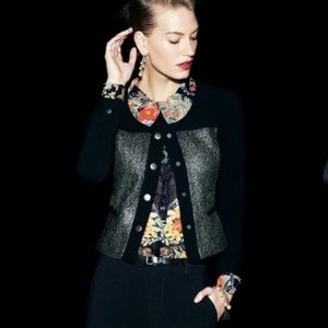 CAbi Amour Sheer Floral Button Up Blouse -1